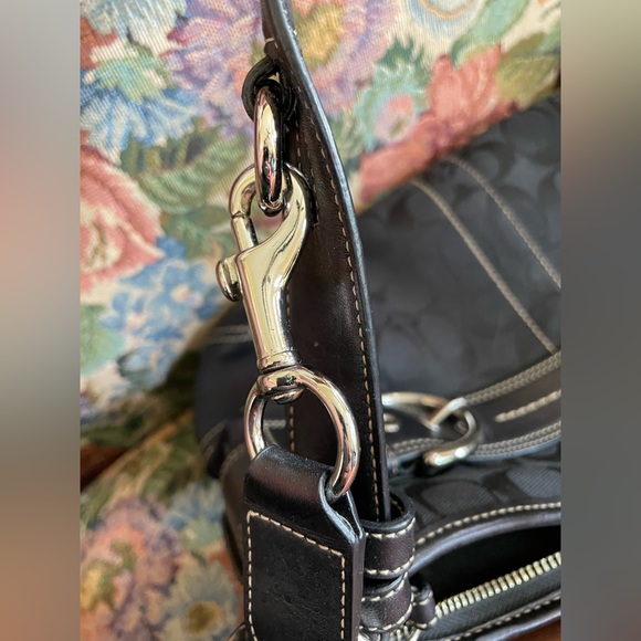 COACH Crossbody Adjustable Canvas/Leather Bag - Picture 8 of 10